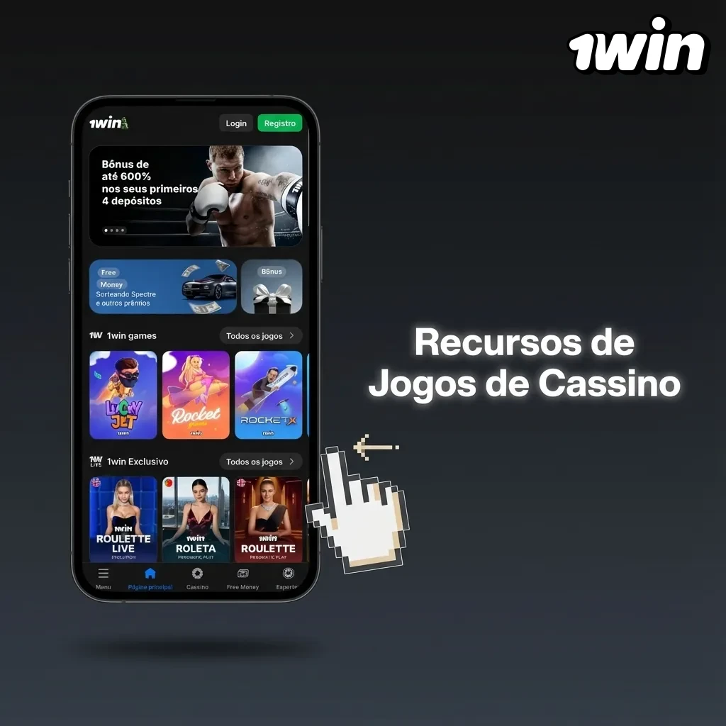 Catálogo de cassino online com mais de 5.000 jogos incluindo slots, jogos de mesa e opções com crupiês ao vivo