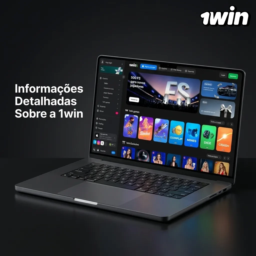 Plataforma 1win mostrando apostas esportivas, jogos de cassino e recursos de segurança em dispositivos móveis