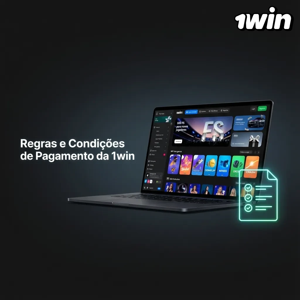 1win payment rules showing verification, withdrawal methods, bonus requirements, and processing times for Brazilian users